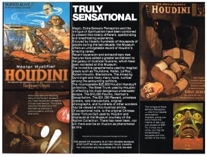 Houdini Museum 1979 Brochure (other side)