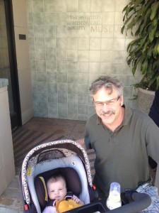 Grandpapa and Grand-Daughter at the Whittier Museum