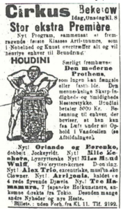 16 July 1913 Copenhagen newspaper Ekstrabladet ad for HH